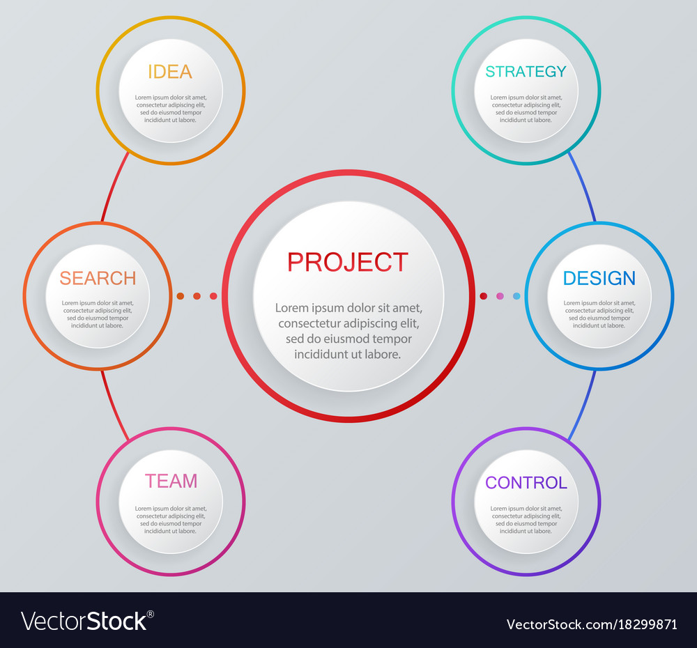 Infographic elements set workflow layout