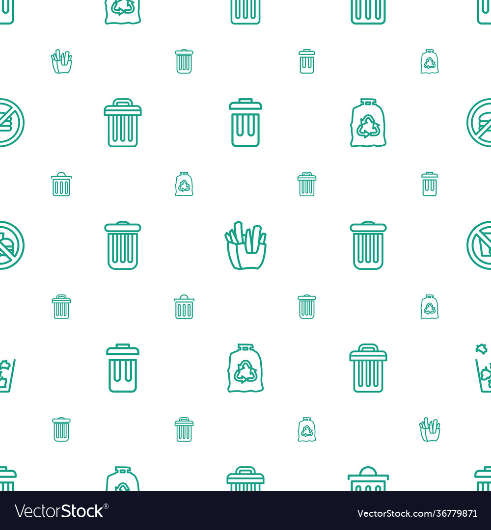 Junk icons pattern seamless white background
