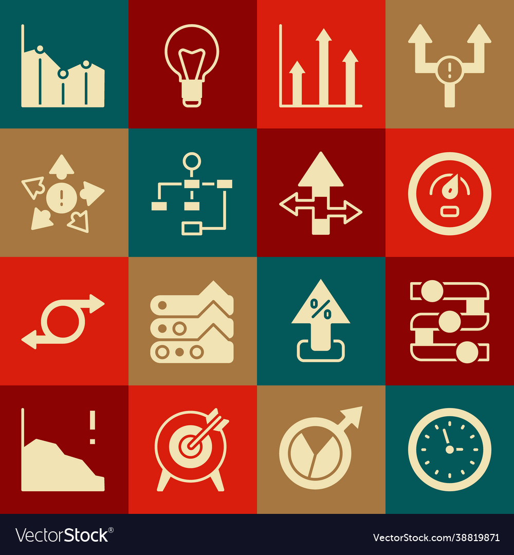 Set clock graph chart diagram digital speed