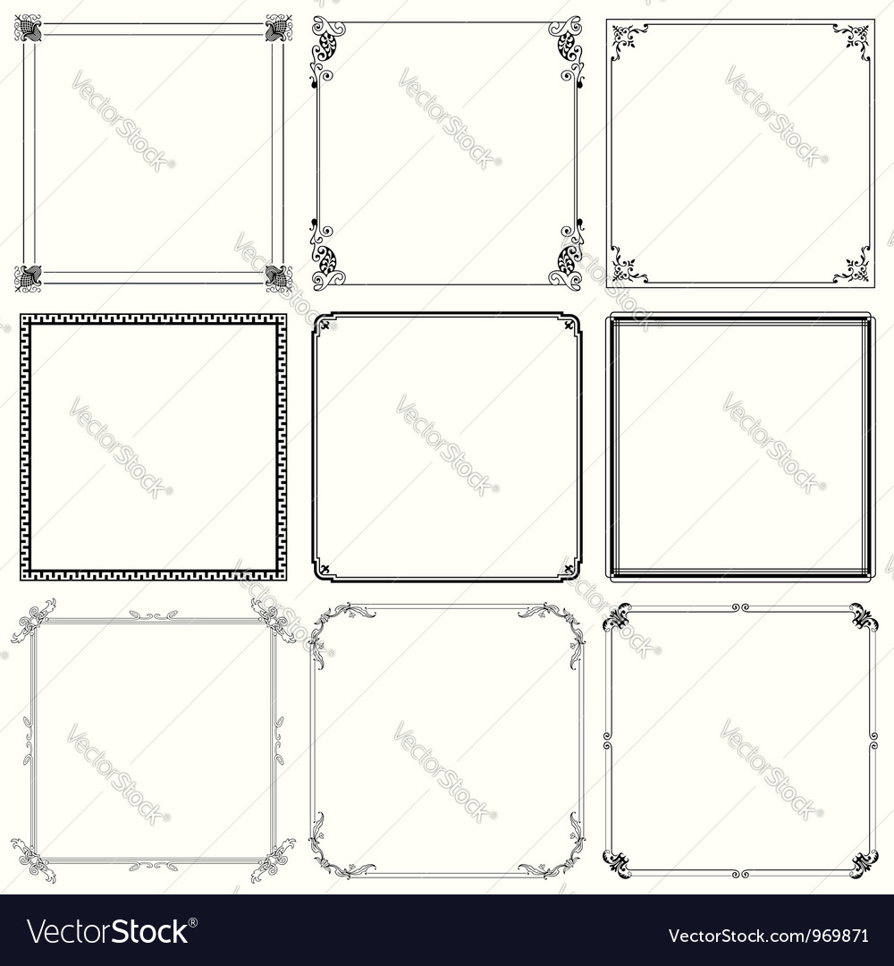 Set of frames