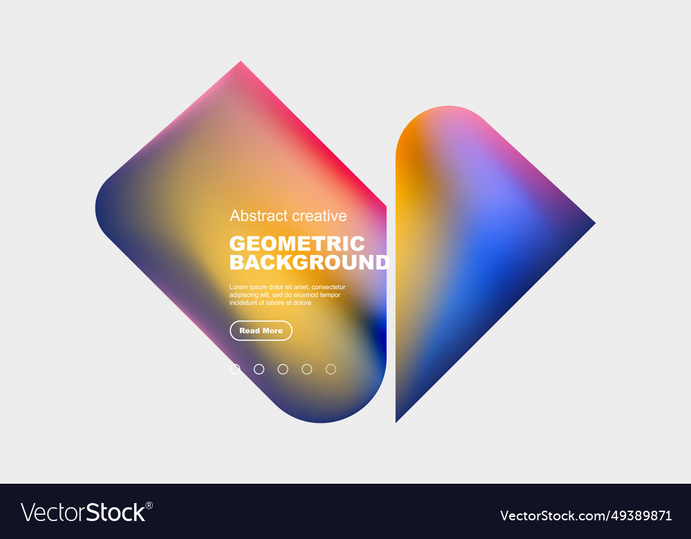 Square and triangle design with fluid gradients vector image Square and triangle design with fluid gradients