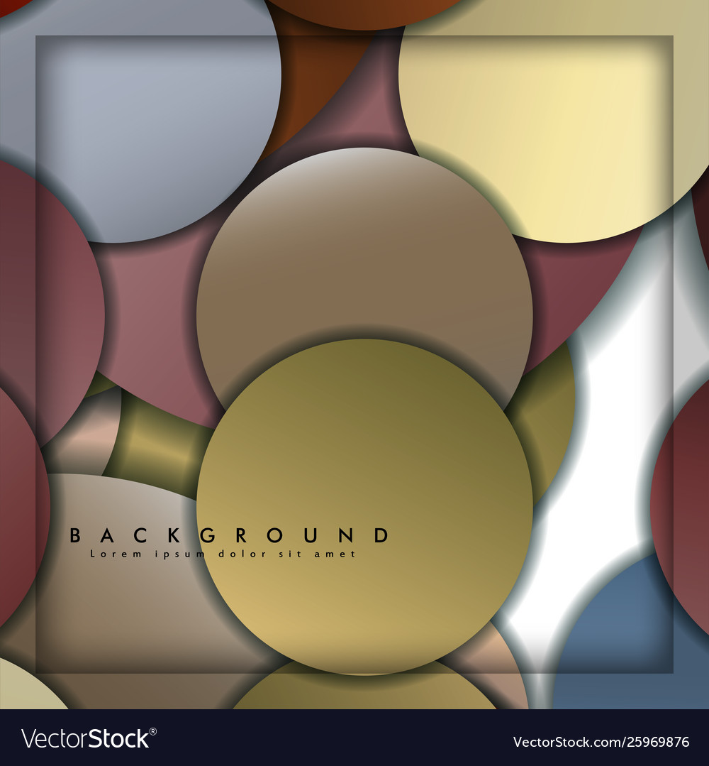 Abstract circle background with color stone vector image Abstract circle background with color stone