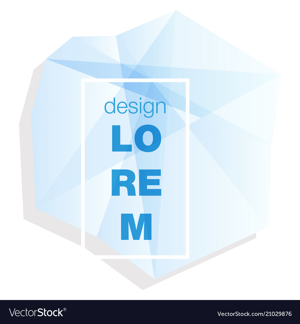 Abstract geometric background with polygons info vector image Abstract geometric background with polygons info