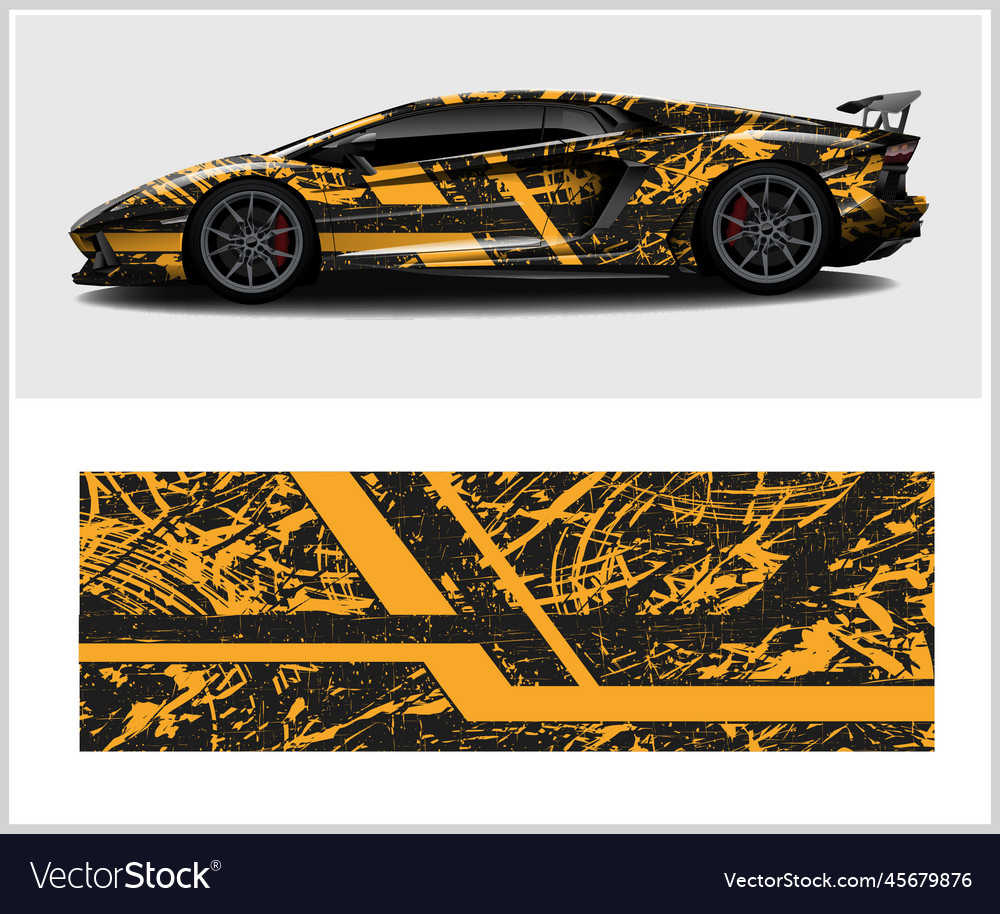 Abstract Sport Car Wrap Stripe