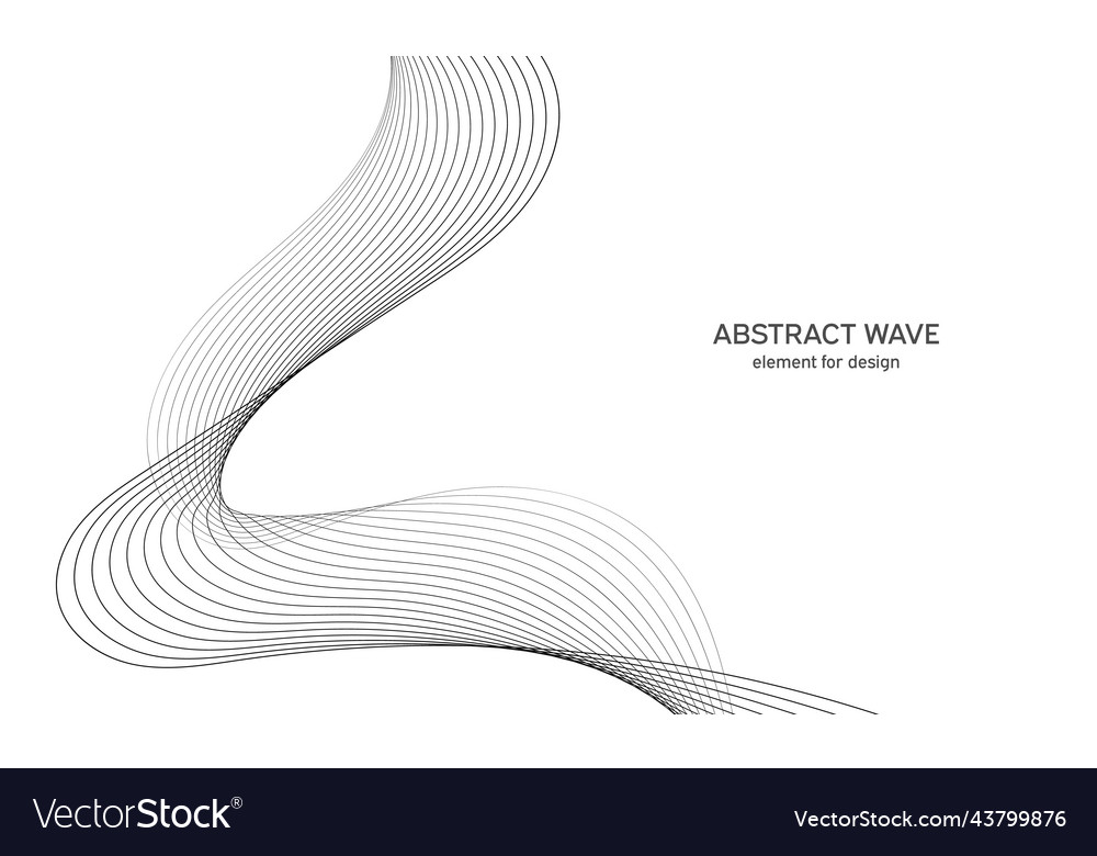 Abstract wave element for design digital vector image Abstract wave element for design digital