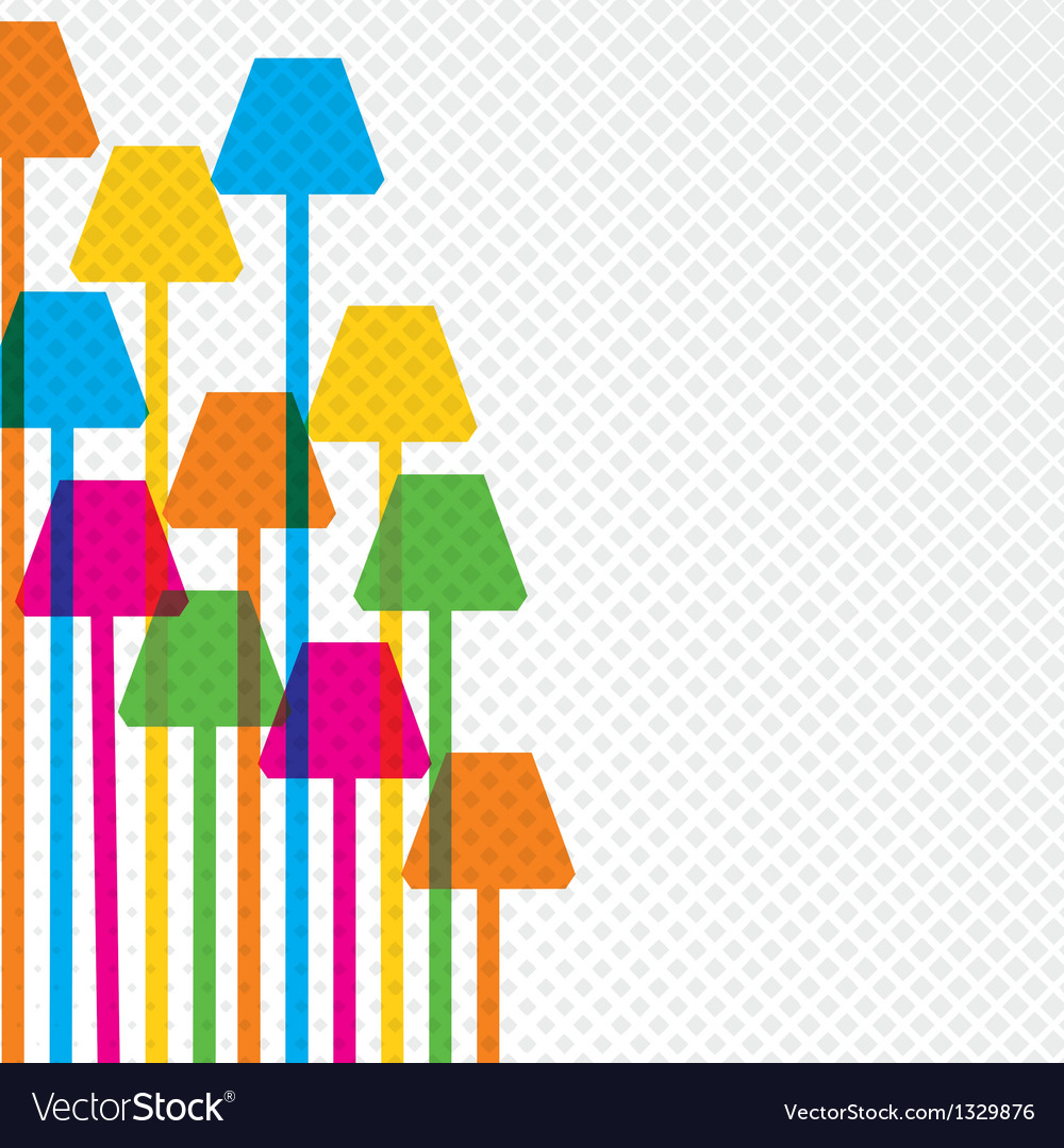 Colorful lamp background