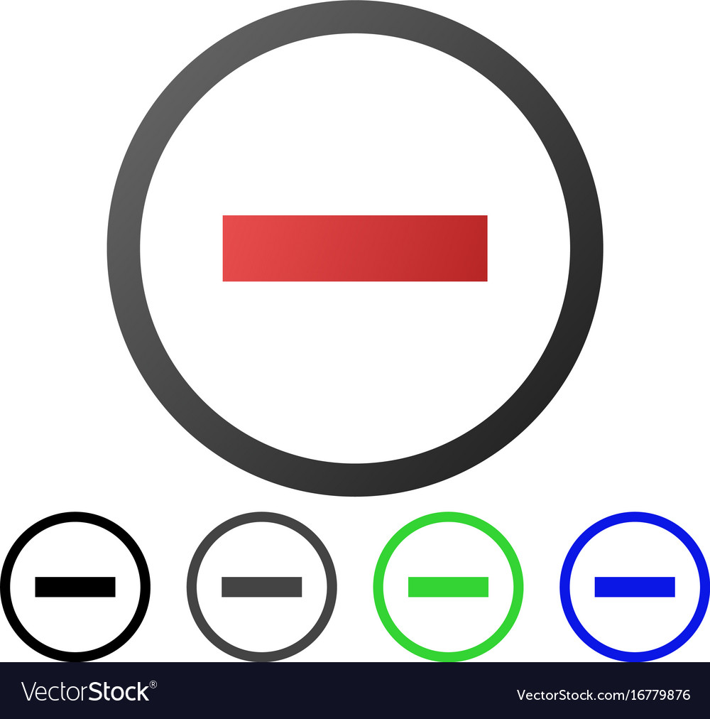 Delete flat gradient icon