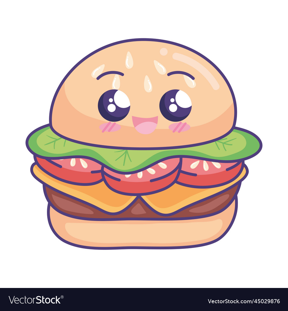 Hamburger kawaii Fast Food