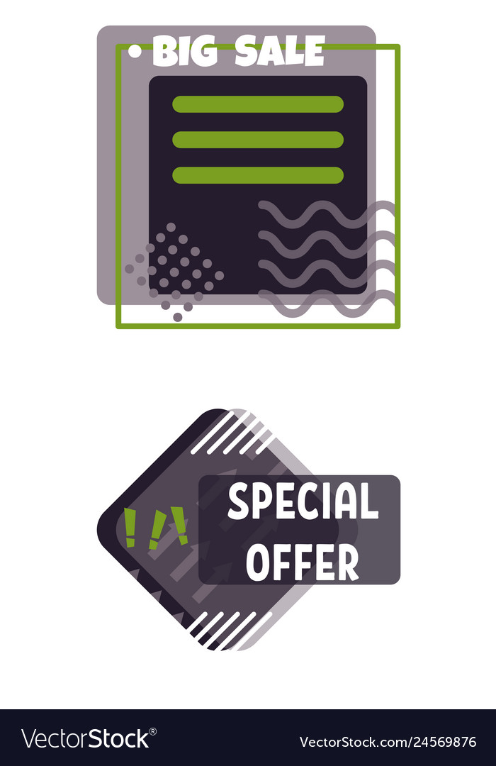 Minimale Prospektvorlagen mit Elementen auf whte vector image Minimale Prospektvorlagen mit Elementen auf whte