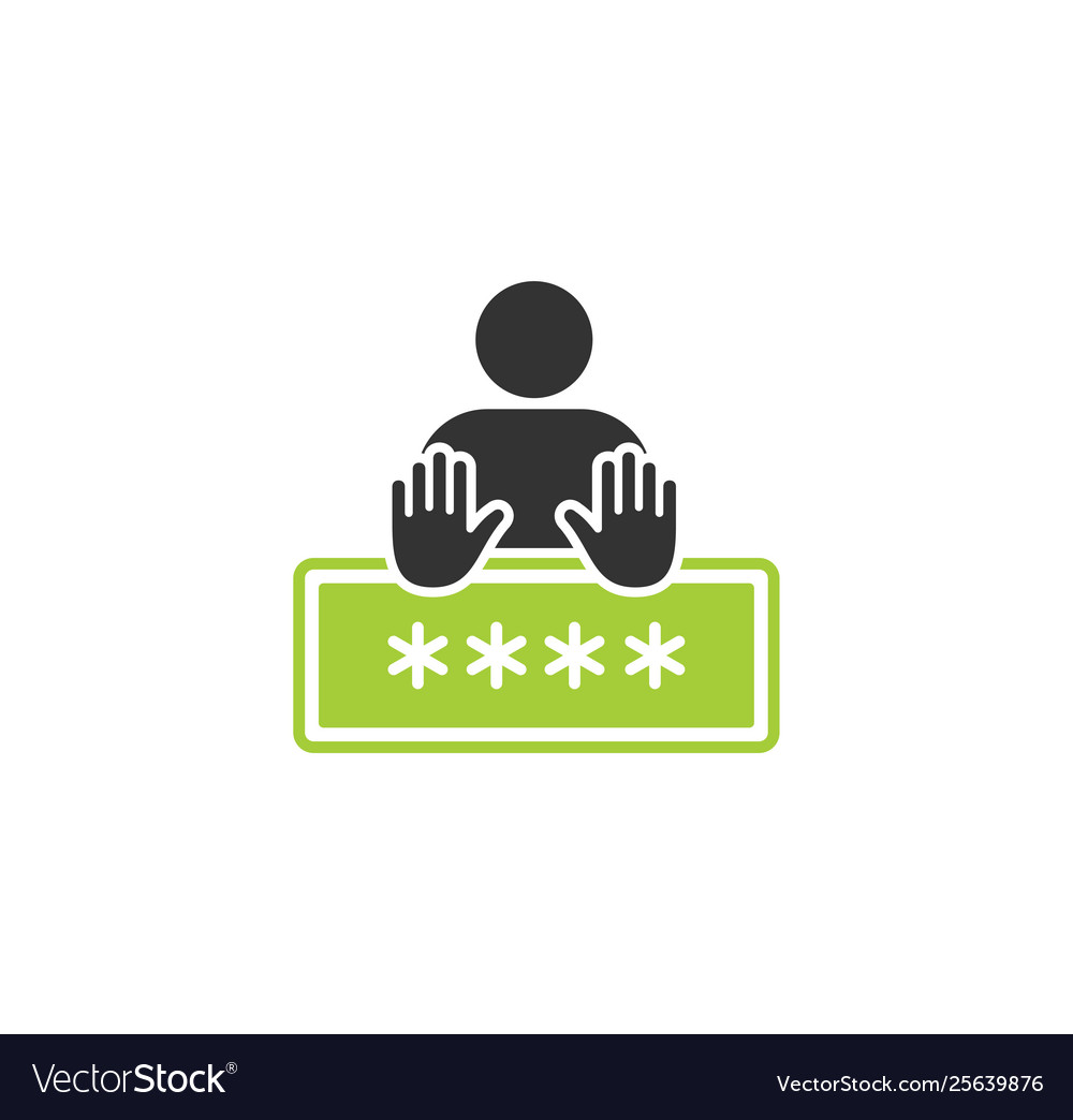 Password related icon on background for graphic vector image Password related icon on background for graphic