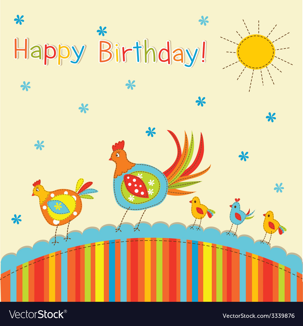 Patchwork greeting card