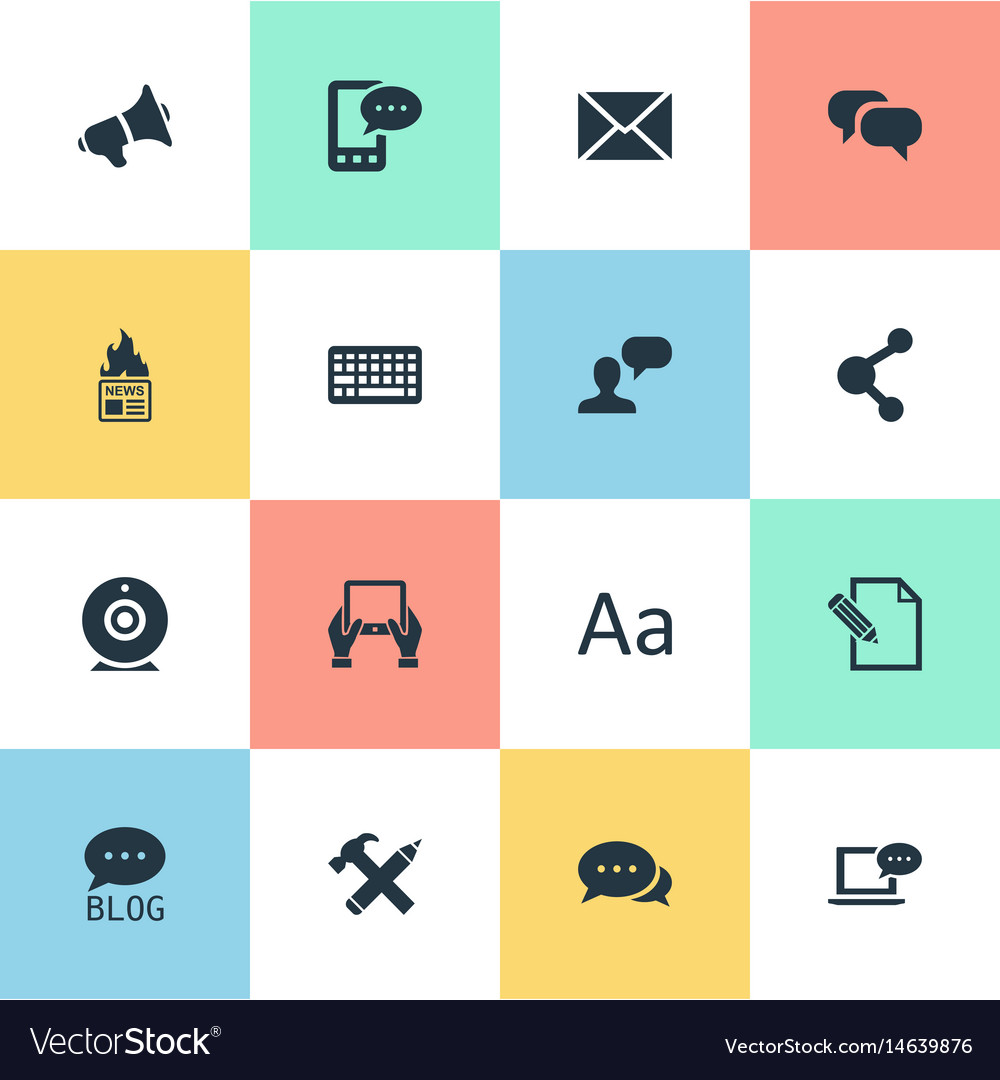 Set of simple user icons