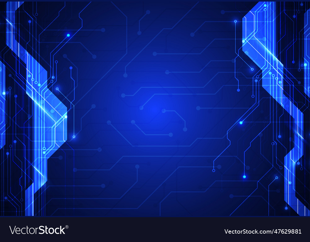 Abstract background with technology circuit board vector image Abstract background with technology circuit board