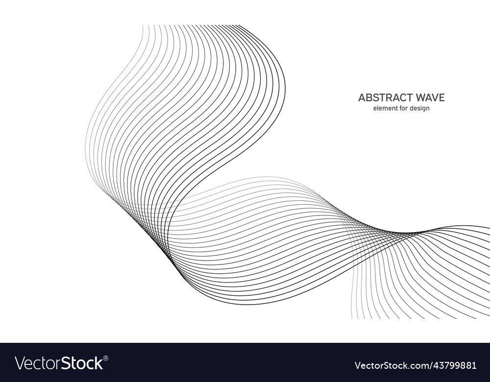 Abstract wave element for design digital vector image Abstract wave element for design digital