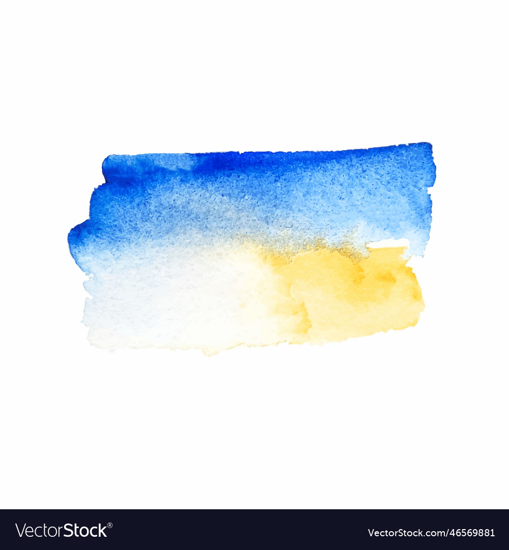 Blue watercolor spot sea