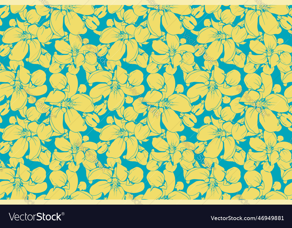 Floral pattern seamless background foliage