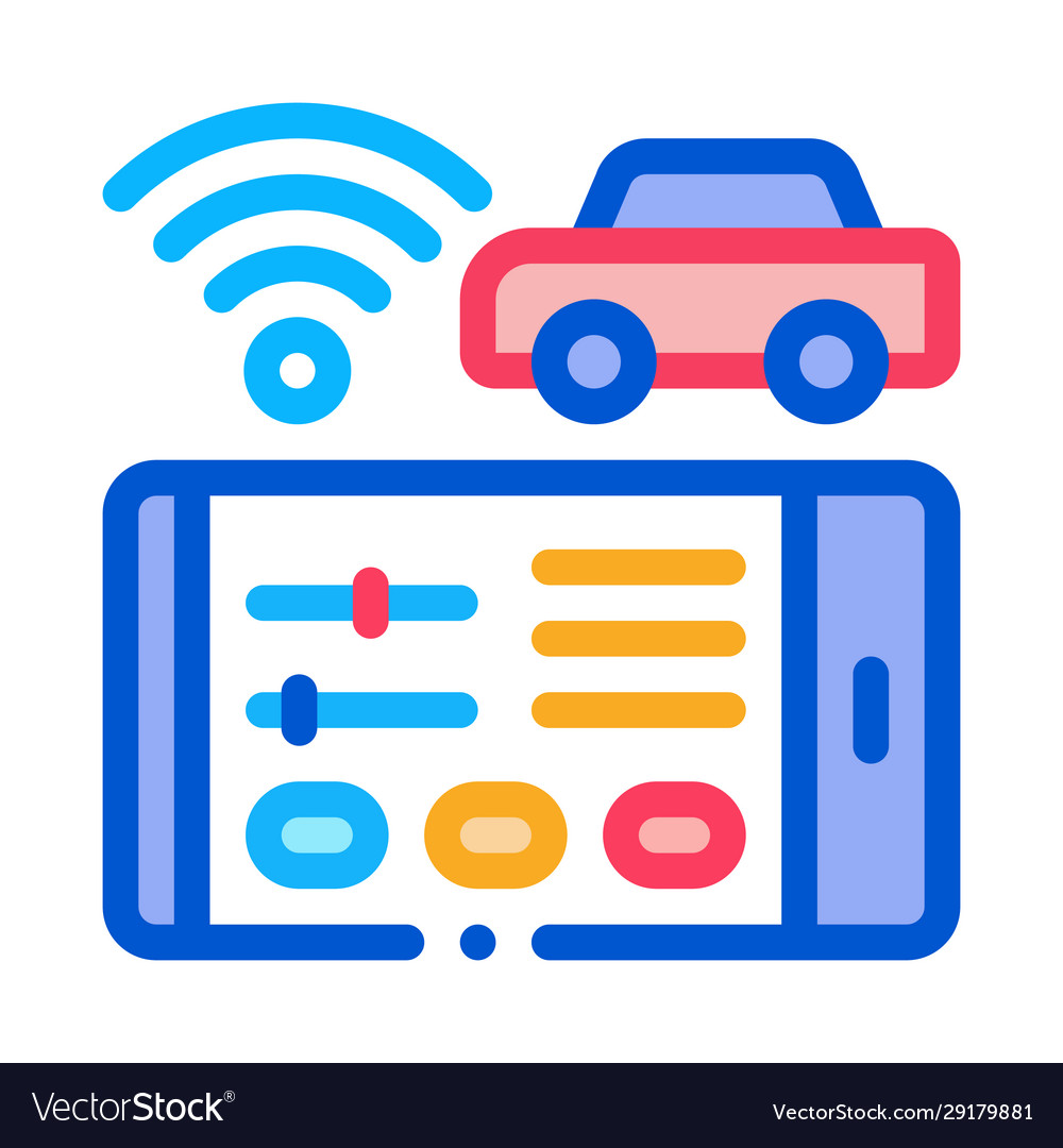 Geolocation machines via wi-fi icon outline vector image Geolocation machines via wi-fi icon outline