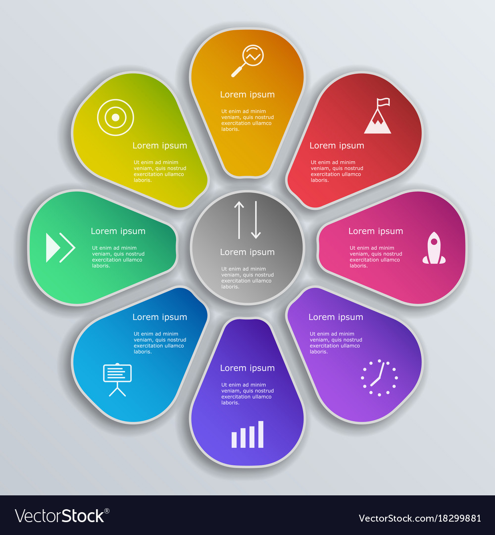 Infographic elements set workflow layout
