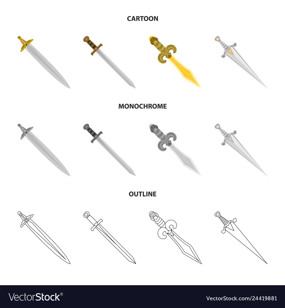 Isolated object of game and armor logo set vector image Isolated object of game and armor logo set