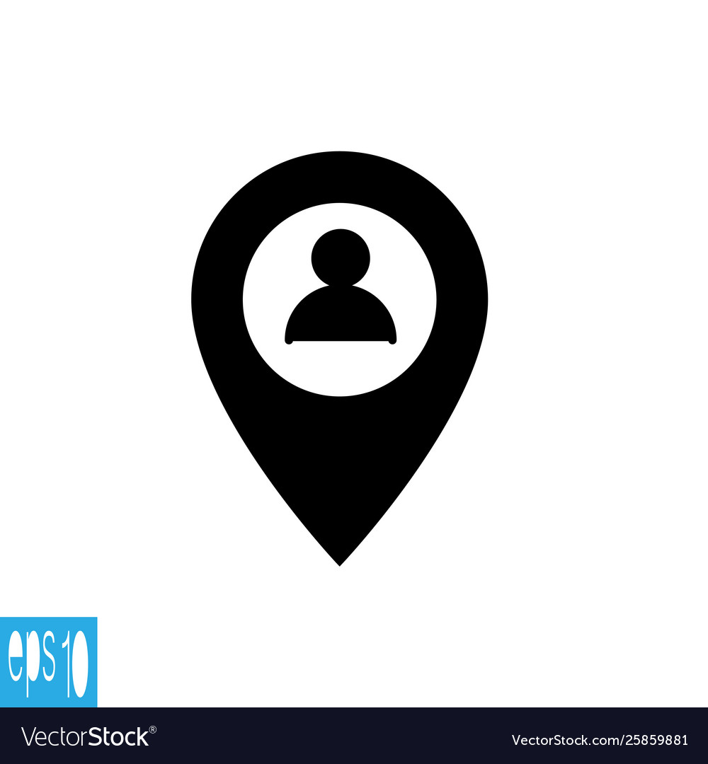 Map icon profile user