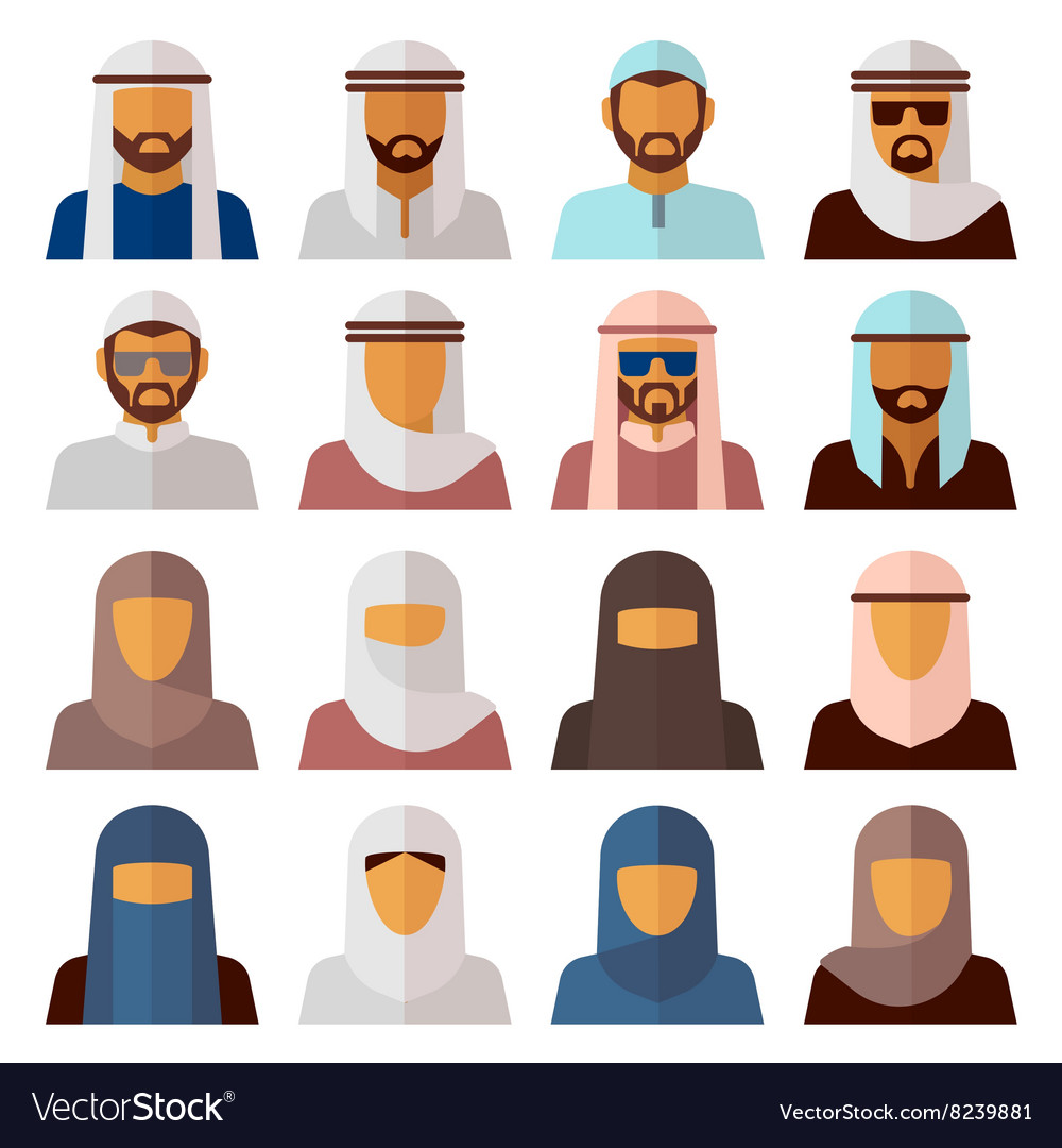 Middle eastern people avatars