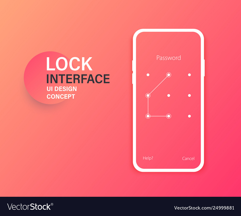 Passcode lock interface for screen login