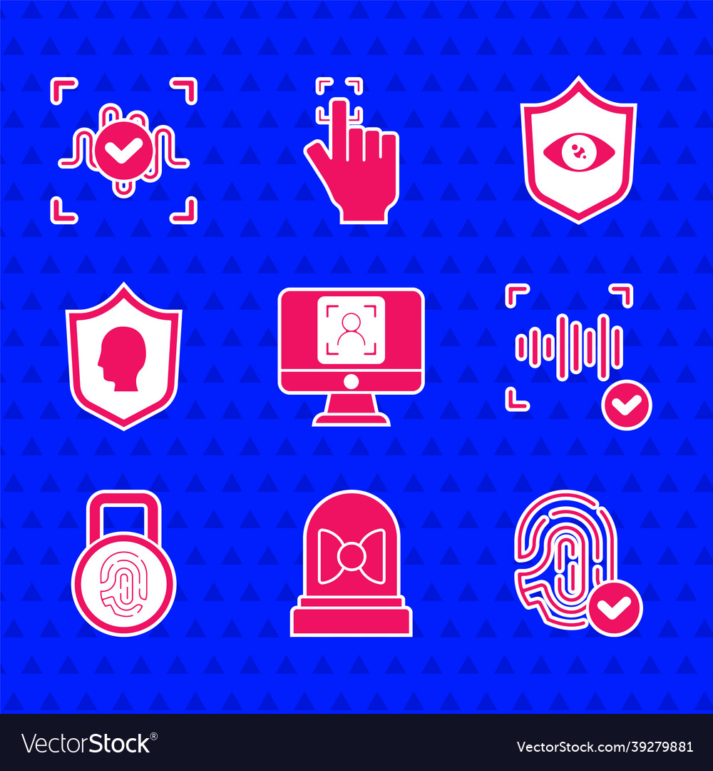 Set face recognition motion sensor fingerprint