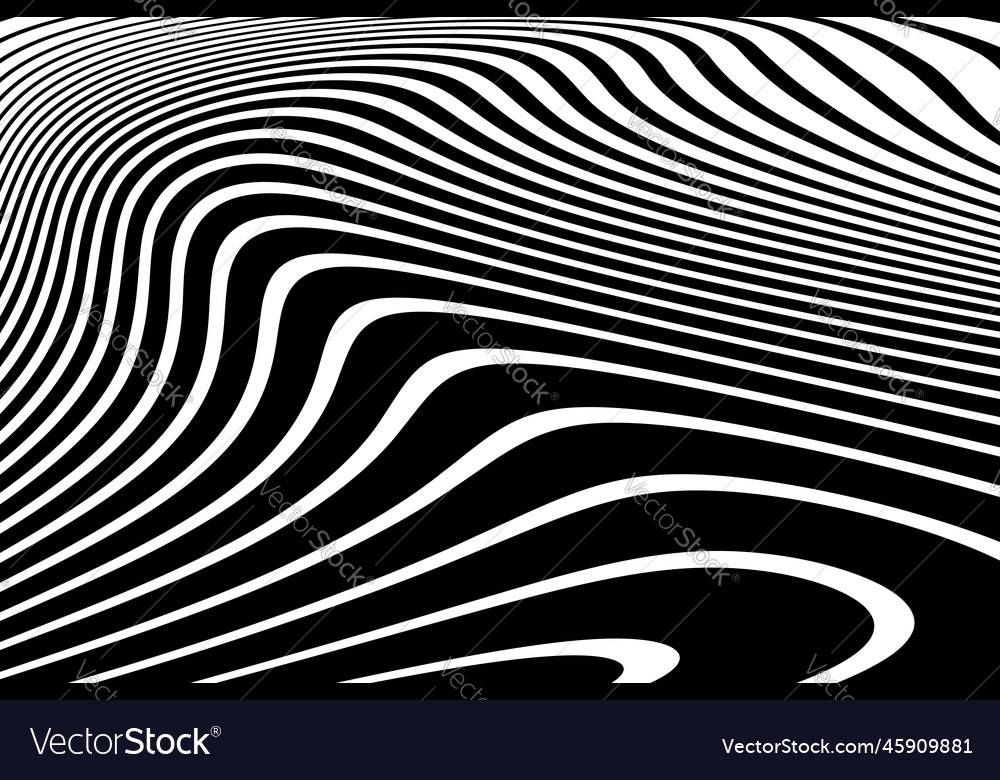 Wavy lines pattern vector image Wavy lines pattern