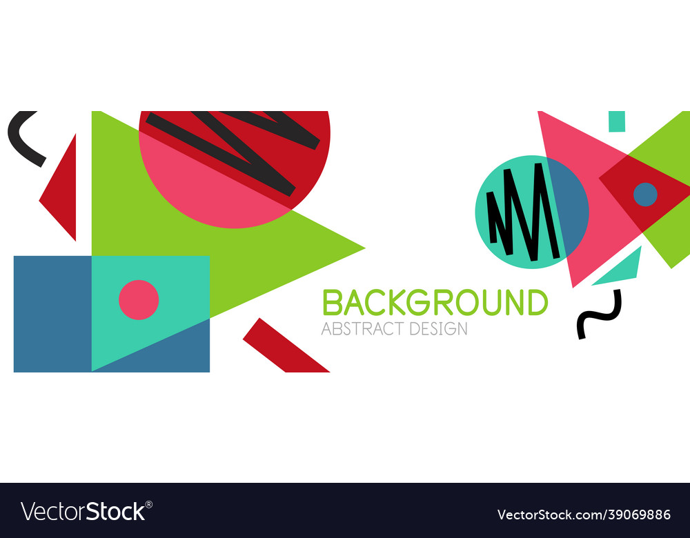 Abstract background with blocks lines geometric Vector Image Abstract background with blocks lines geometric