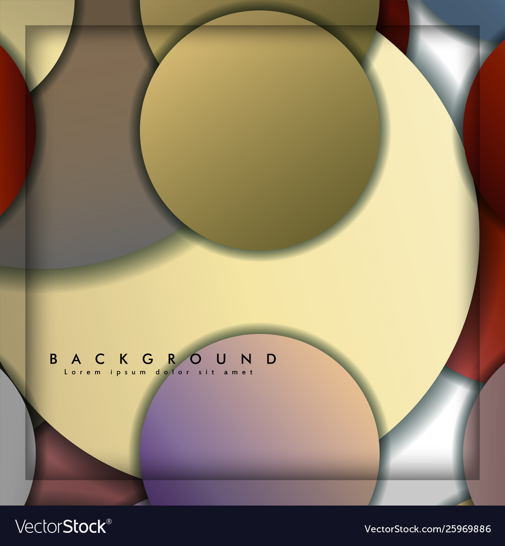 Abstract circle background with color stone vector image Abstract circle background with color stone