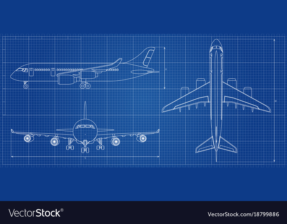 Airplane Plane Airplanes Planes Blueprint Blueprints Poster | My XXX ...