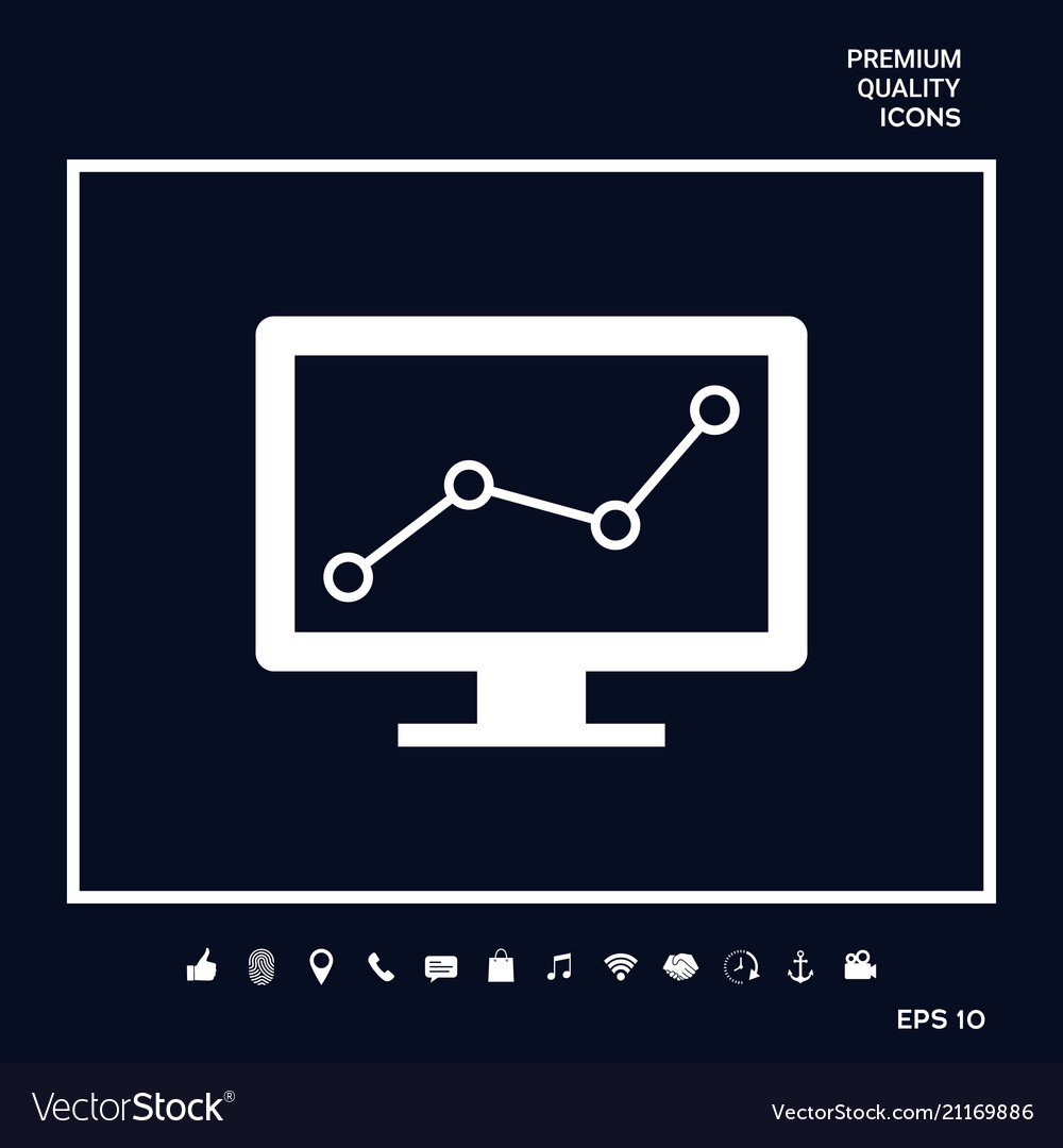 Computer monitors with graph