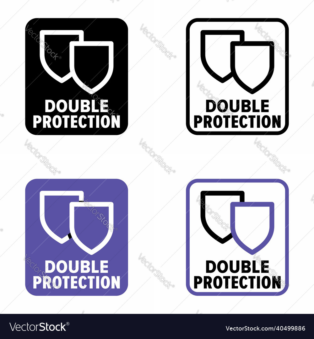 Double protection information sign