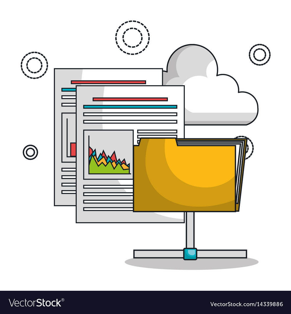 Icon folder files archive isolated