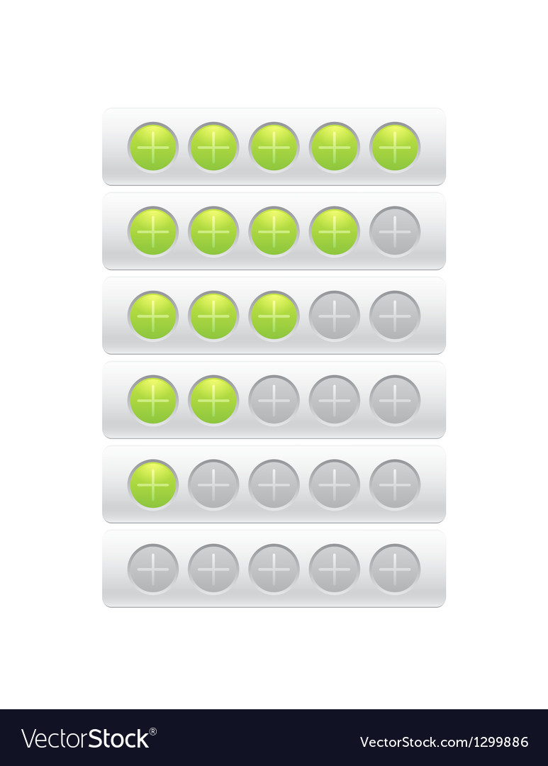 Progress bar from plusses in circles