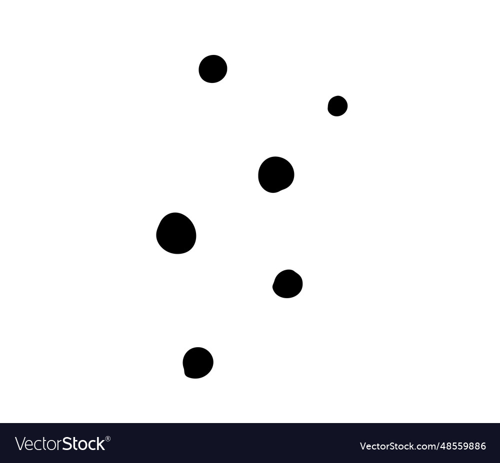 Random scattered dots abstract
