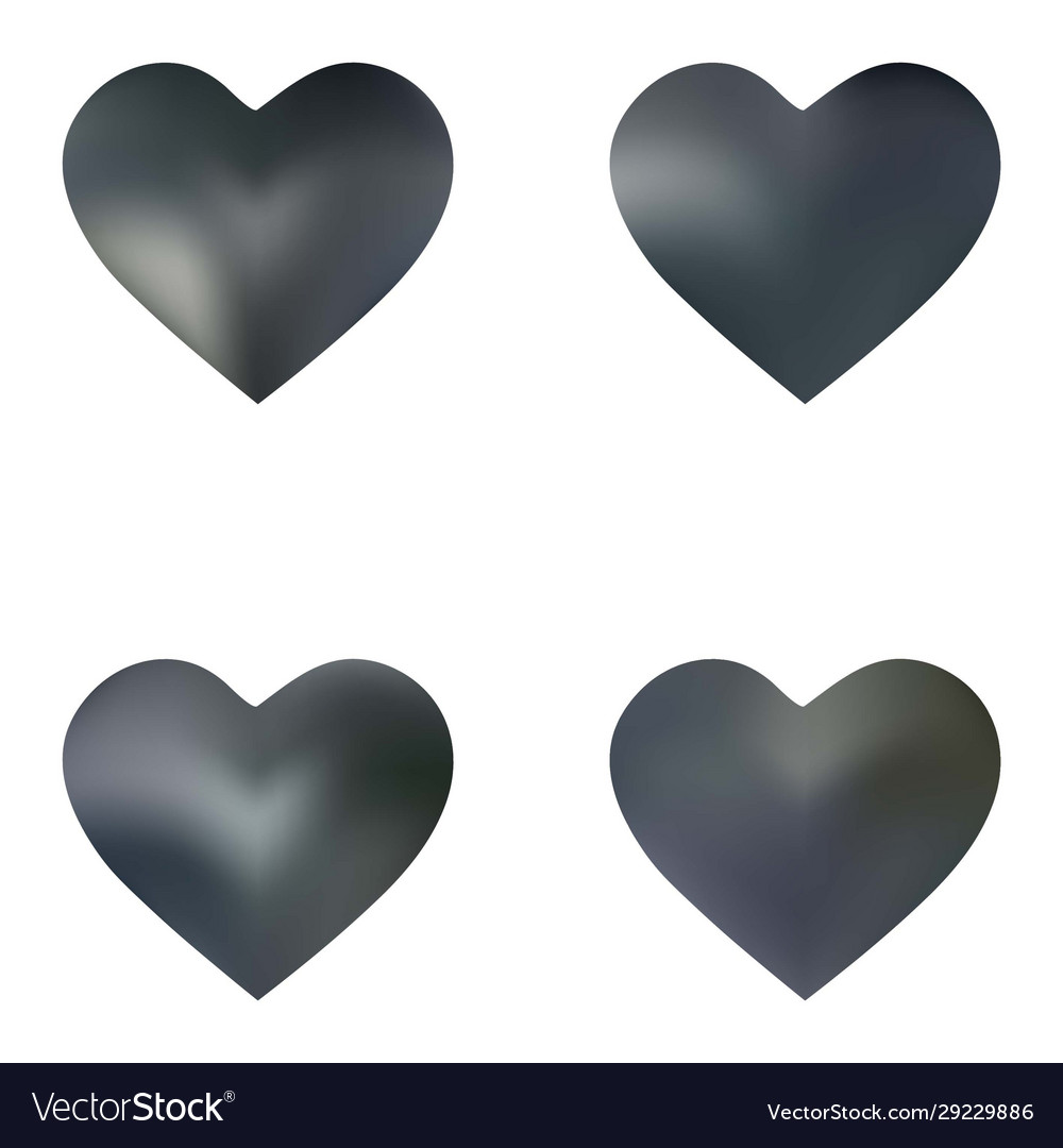 Set mesh backgrounds hearts Royalty Free Vector Image