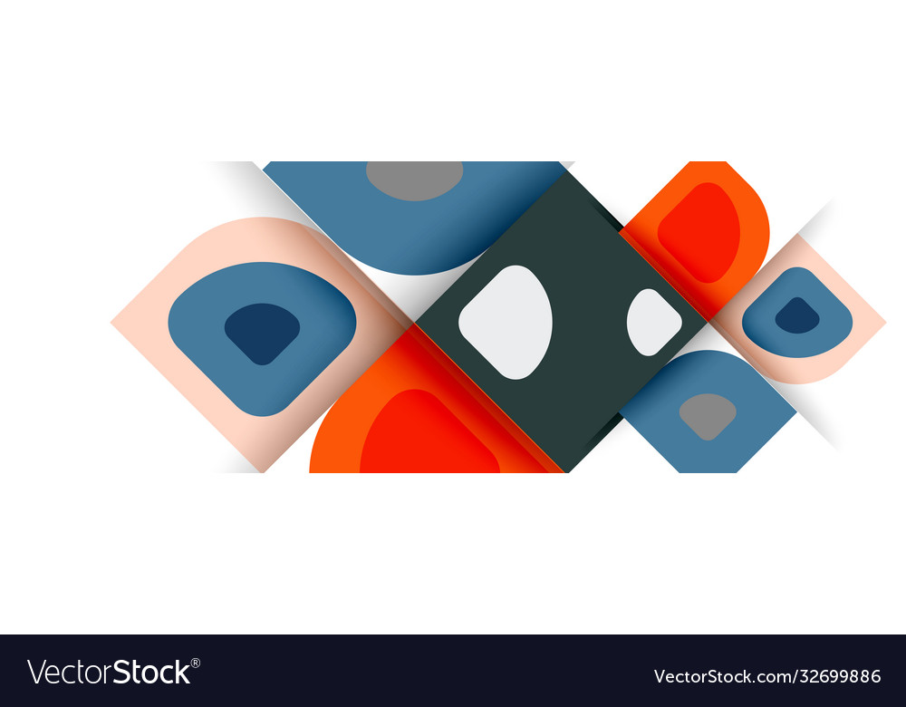 Set modern geometric abstract Royalty Free Vector Image