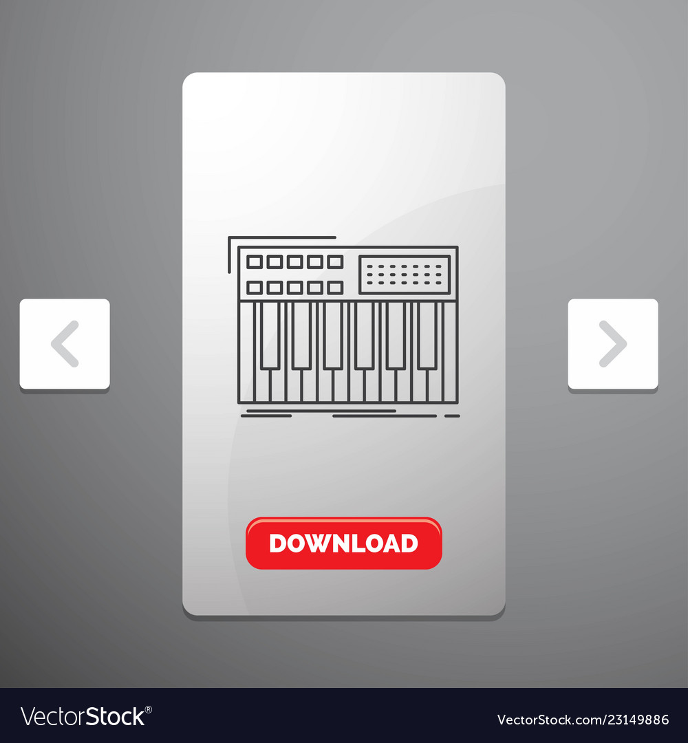 Synth keyboard midi synthesiser synthesizer line