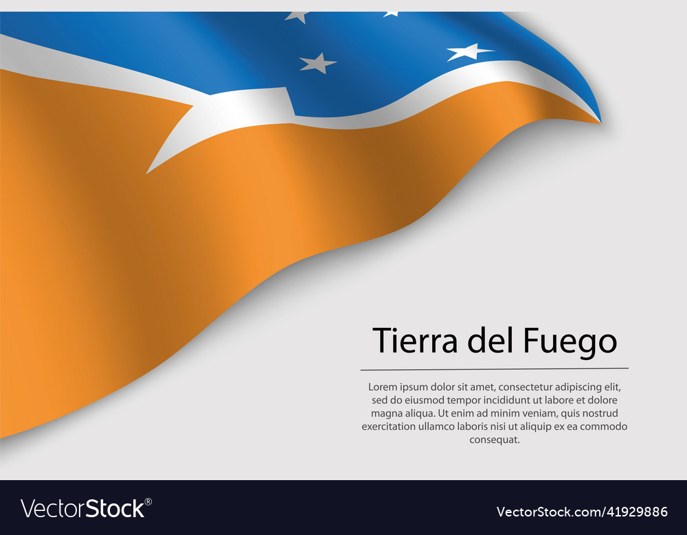 Wave flag of tierra del fuego is a state