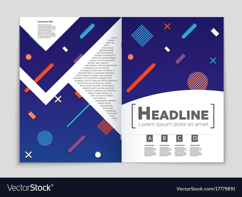 Abstract layout background set for art