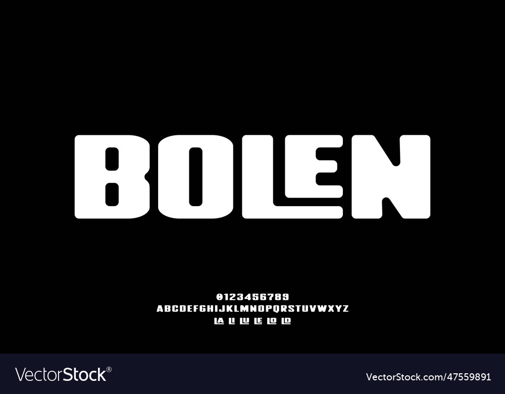 Bold rounded typeface display font creative