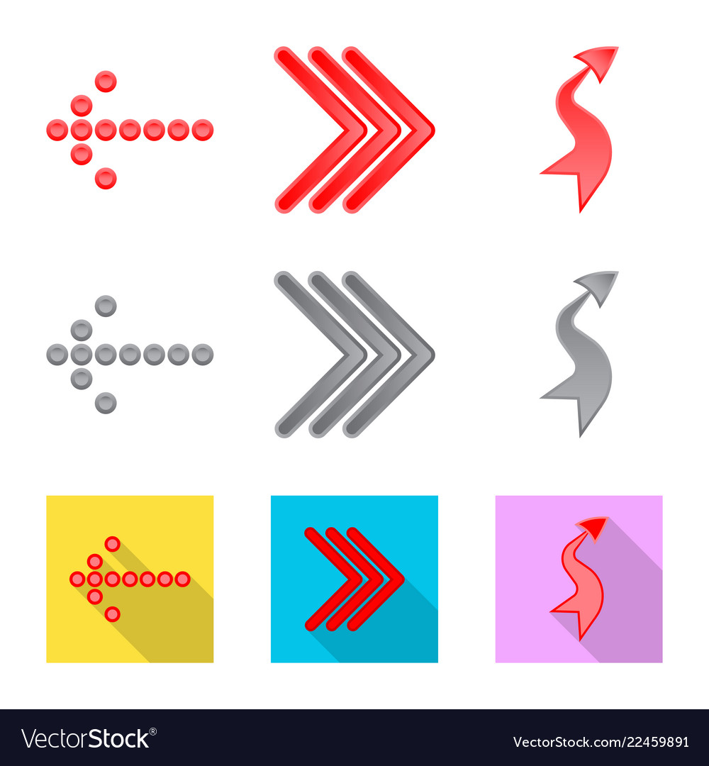 Design of element and arrow sign
