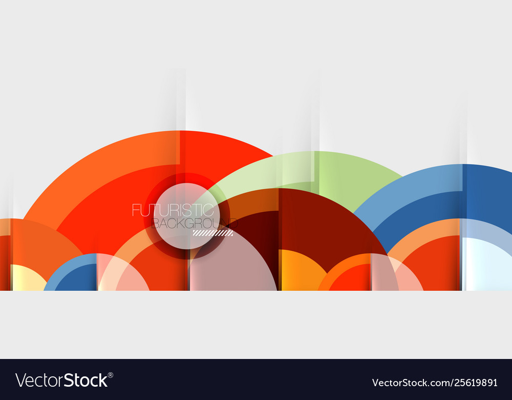 Geometric design abstract background - circles