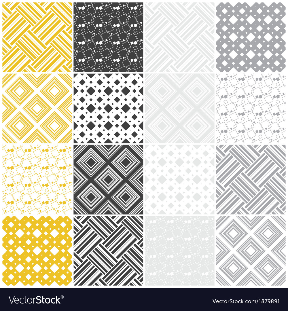 Geometric seamless patterns with squares