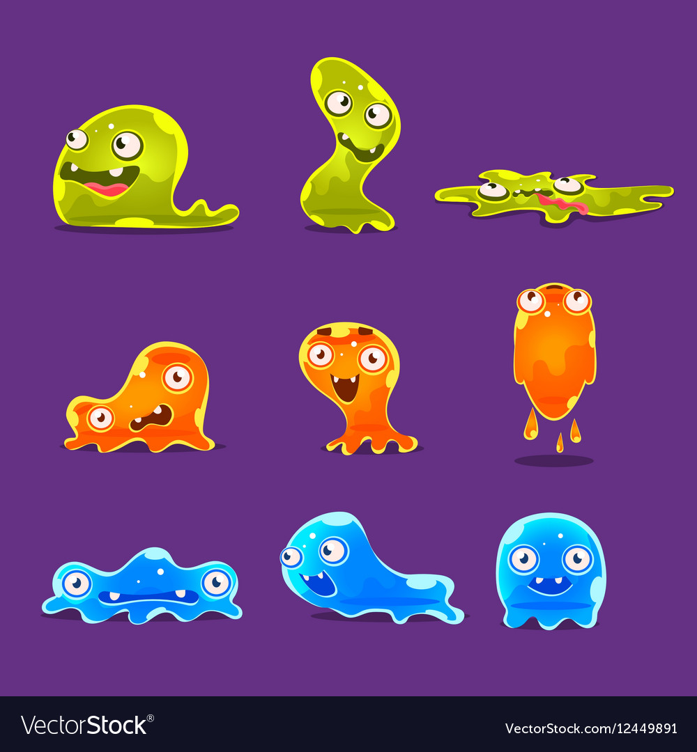 Glossy Blob Creature Set