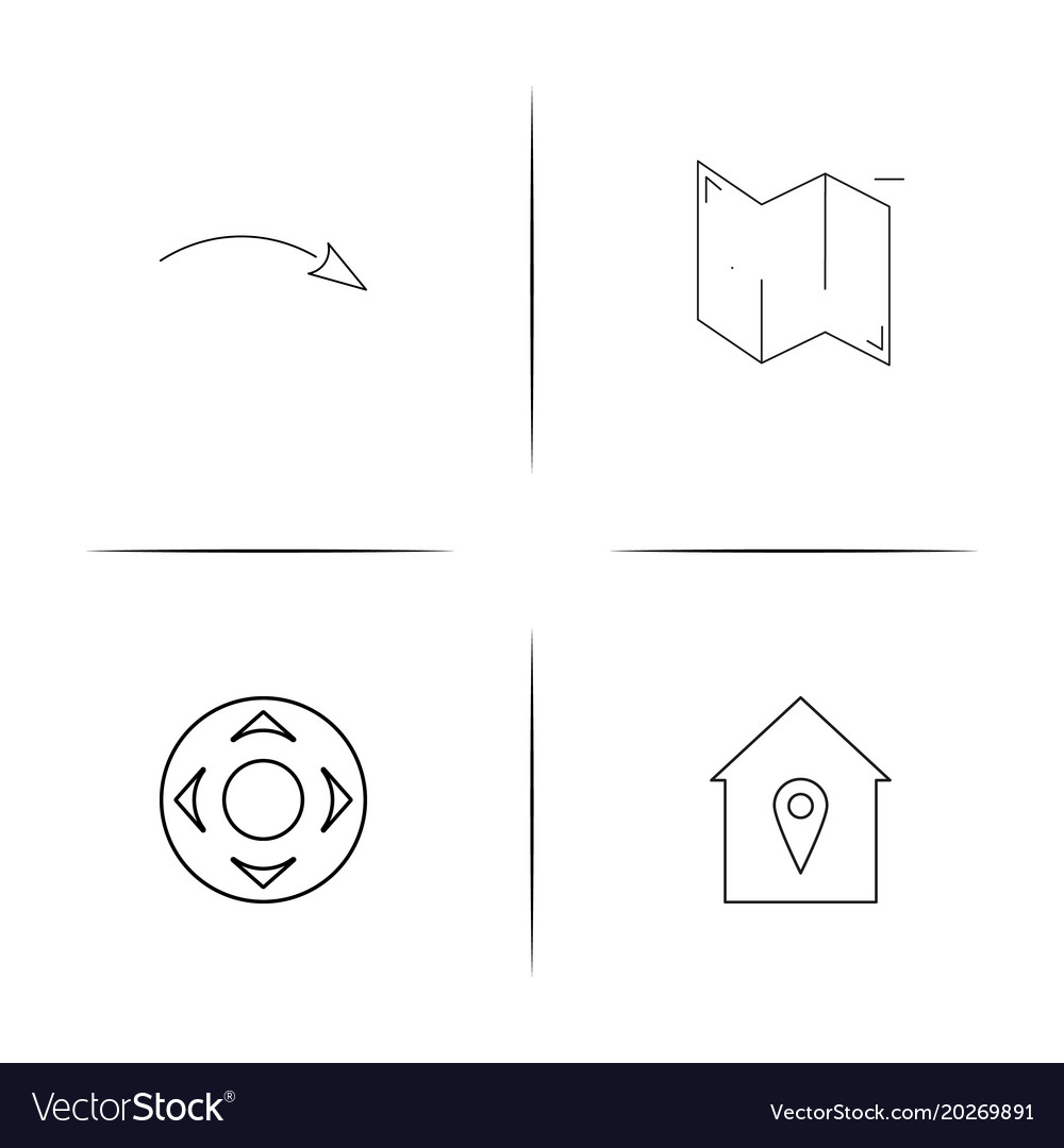 Interface linear simple icon setoutline icons