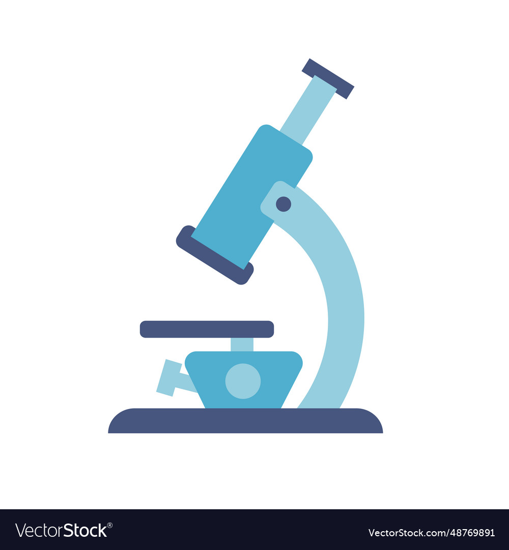Microscope icon design template elements vector image Microscope icon design template elements