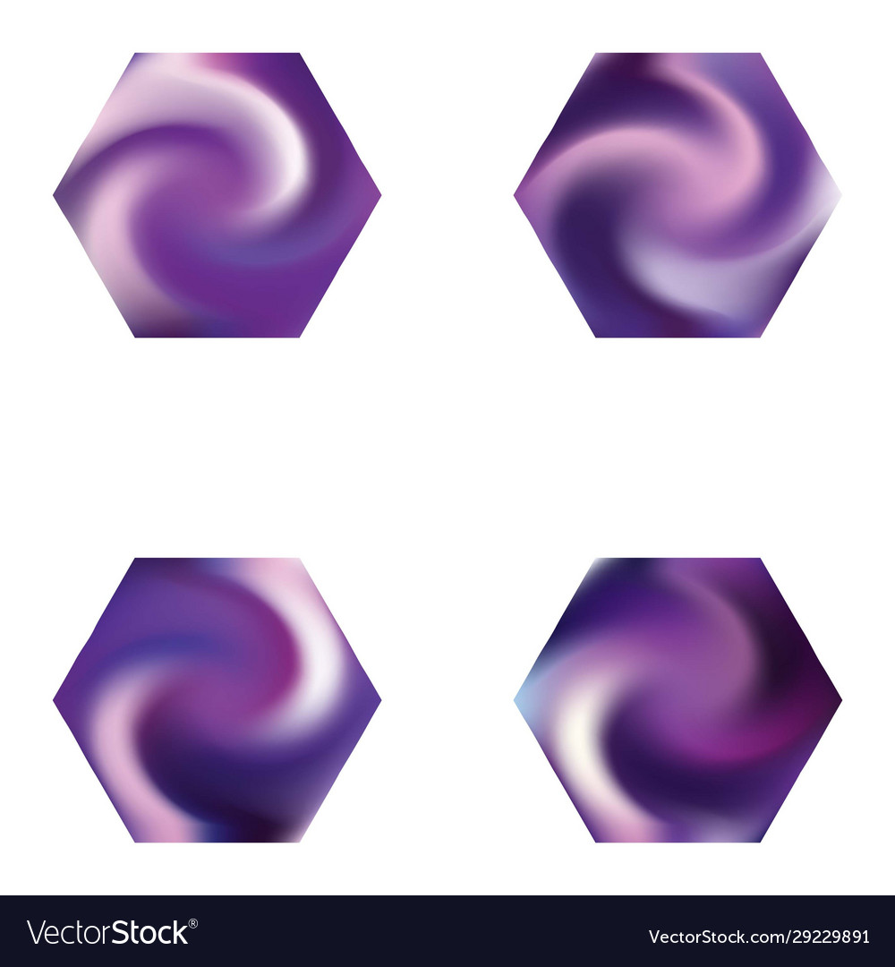 Set hexagonal chromatic backgrounds Vector Image Set hexagonal chromatic backgrounds