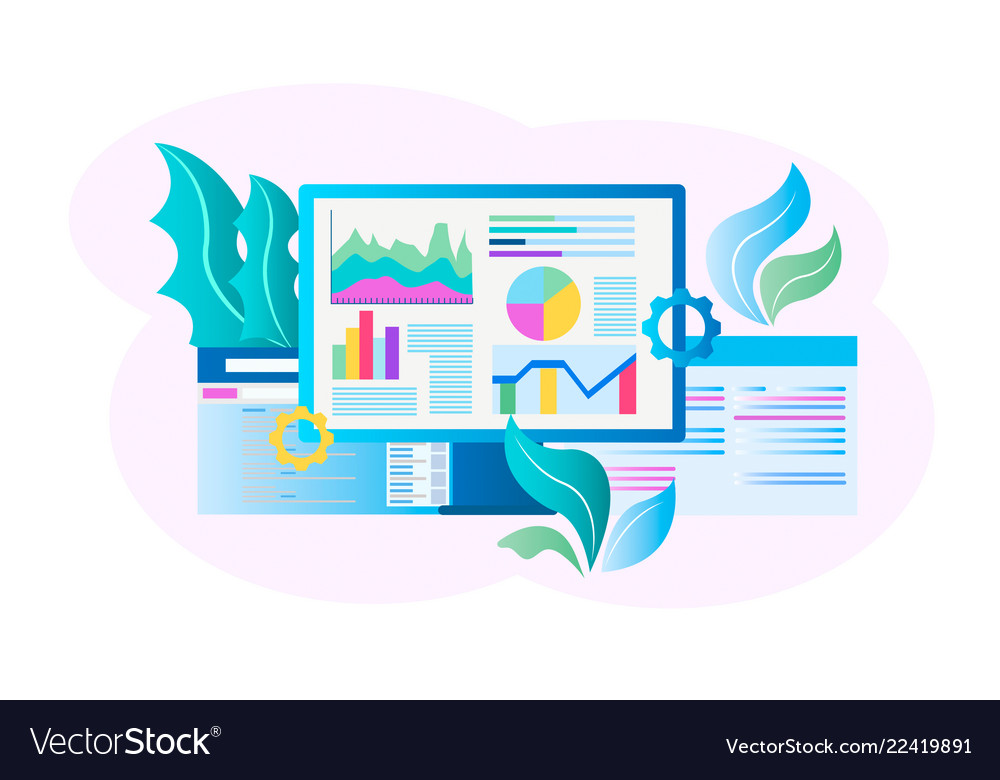 Web design concept page optimization vector image Web design concept page optimization